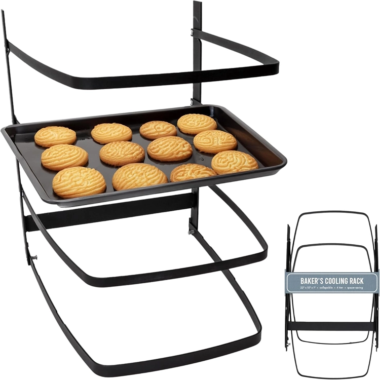 Rack de resfriamento de pão dobrável multifuncional